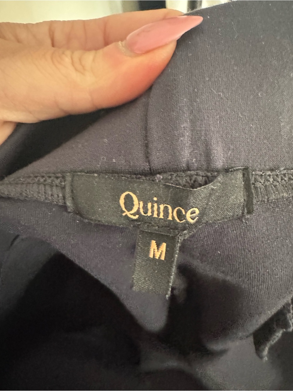 Quince Women Ultra-Stretch Ponte Kick Flare Pants Navy M - Picture 8 of 14
